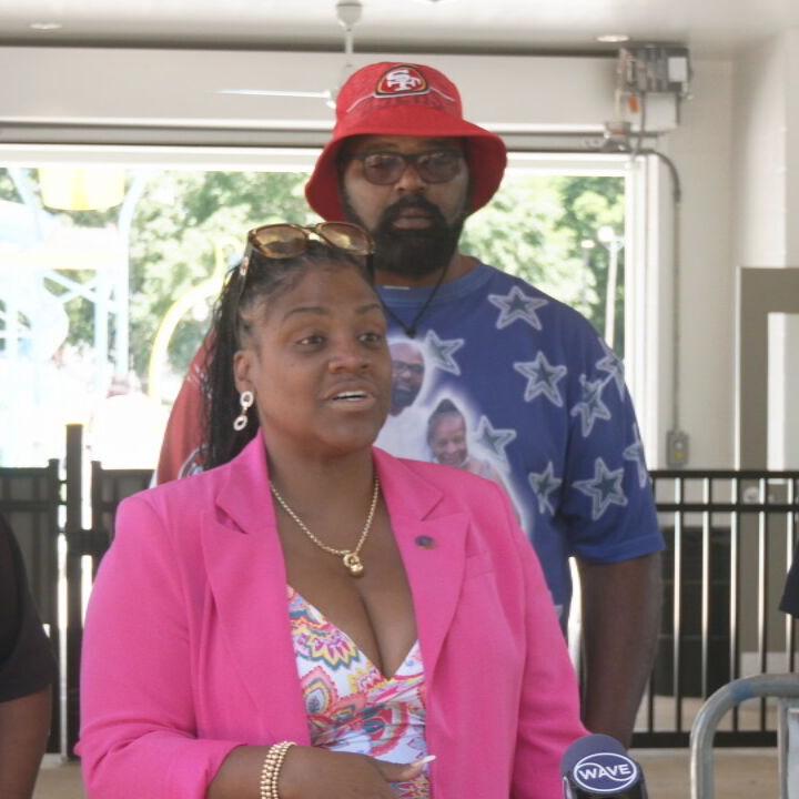 Councilwoman Tammy Hawkins presser after Algonquin shooting 5-26-25